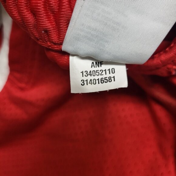 Abercrombie & Fitch Shorts Mens Medium Red Mesh Gym Athletic Basketball Y2K - Picture 10 of 10